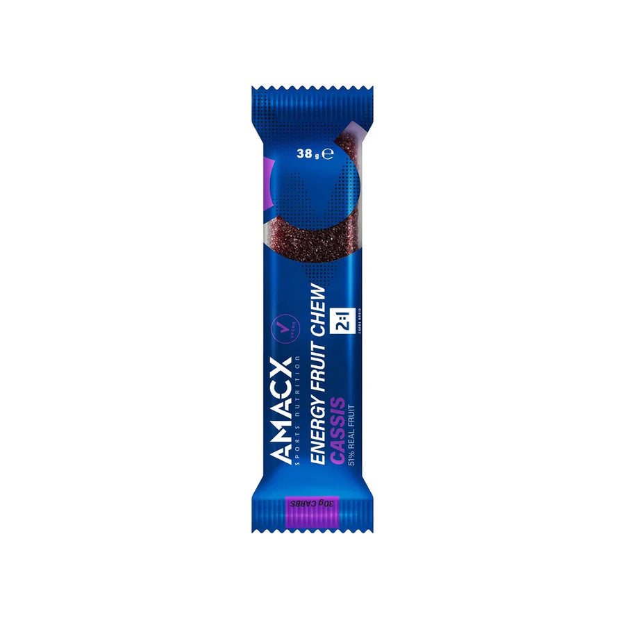 Gominolas Energéticas Amacx Energy Fruit Chew Grosella Negra Caja 12uds Azul #2