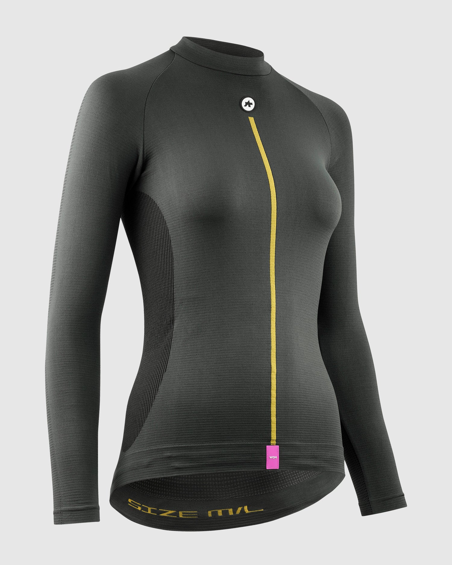 Assos P1 Camiseta Interior Manga Larga Primavera/Otoño Mujer Anthracite Grey #3