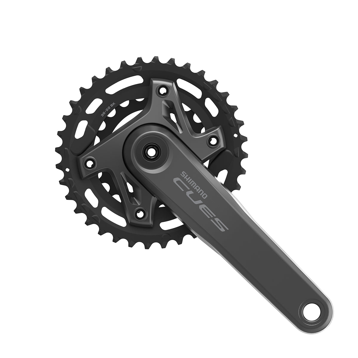 Juego Bielas/Platos Shimano Cues FC-U6000-2 36/22d 9/10/11v Sin Cazoletas Negro