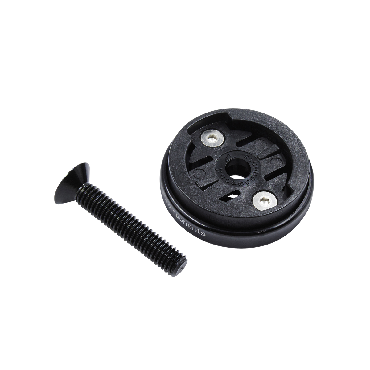 Soporte Tapa Dirección Ciclocomputador JRC Components Enkei Garmin Negro