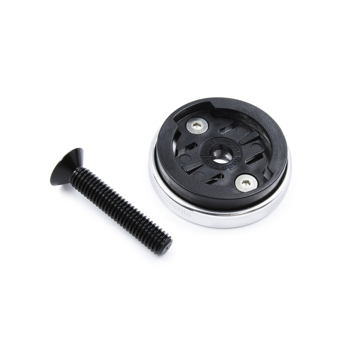 Soporte Tapa Dirección Ciclocomputador JRC Components Enkei Garmin Plata
