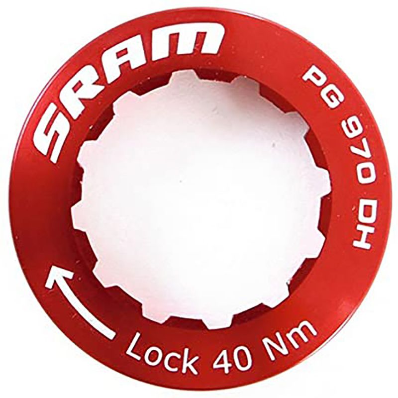 Anillo Bloqueo Sram Casete PG970/PG990 DH Aluminio Rojo