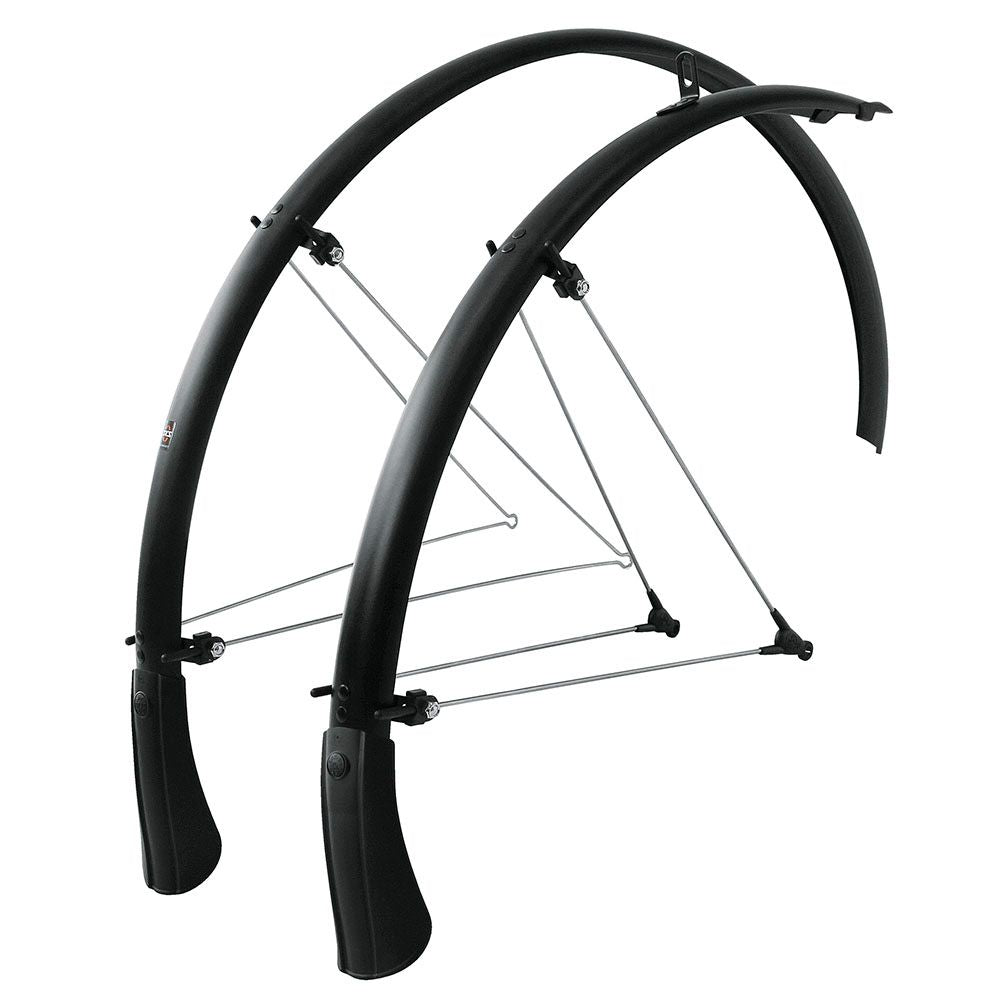 Pack Guardabarros Delantero/Trasero SKS Bluemels 28" Negro Mate