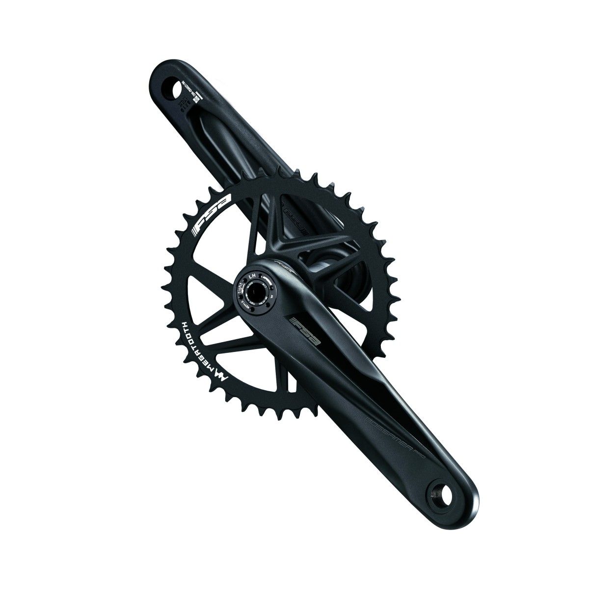 Juego Bielas/Plato Fsa AGX+ Gossamer Pro Megaexo 24mm Megatooth Direct Mount 40d Aluminio 175mm Negro