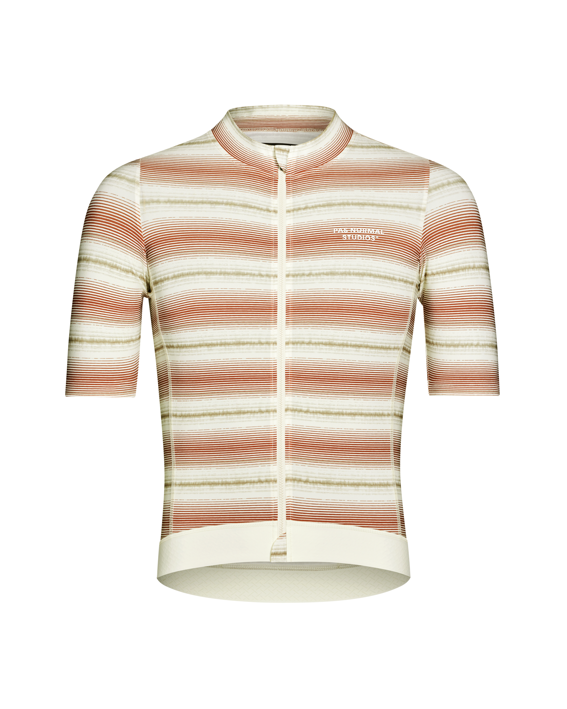 Maillot Manga Corta Pas Normal Studios Essential Hombre Off White Stripe #2