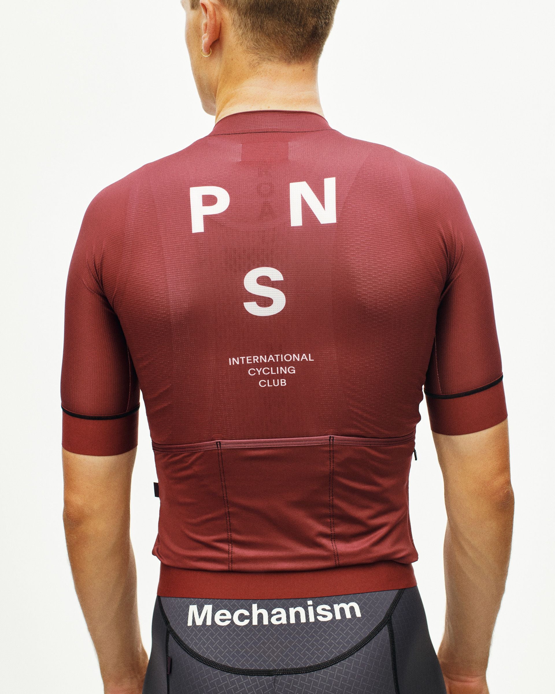 Maillot Manga Corta Pas Normal Studios Mechanism Hombre Maroon #6