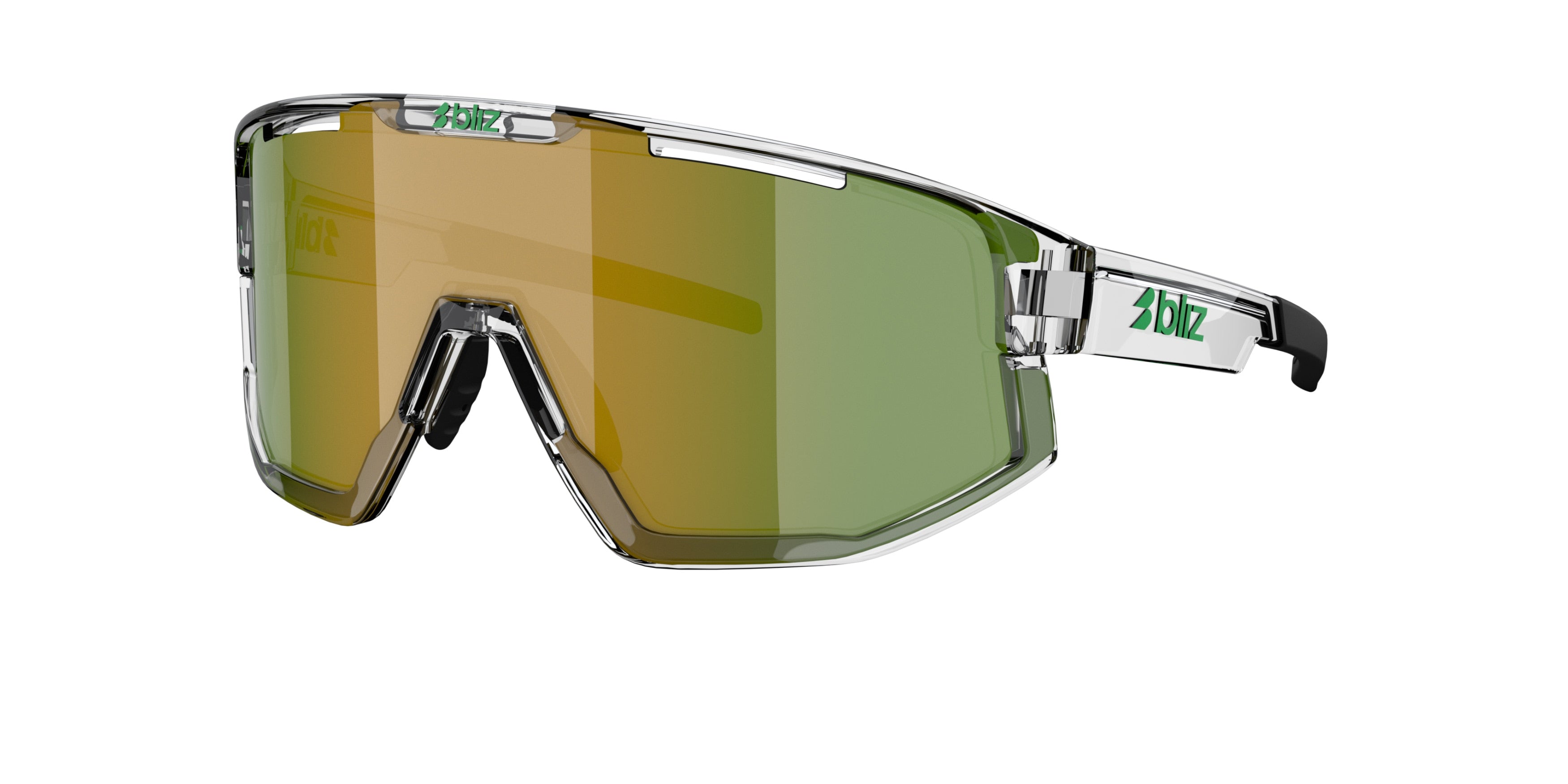 Gafas Sol Bliz Fusion/Blanco Transparente/Verde