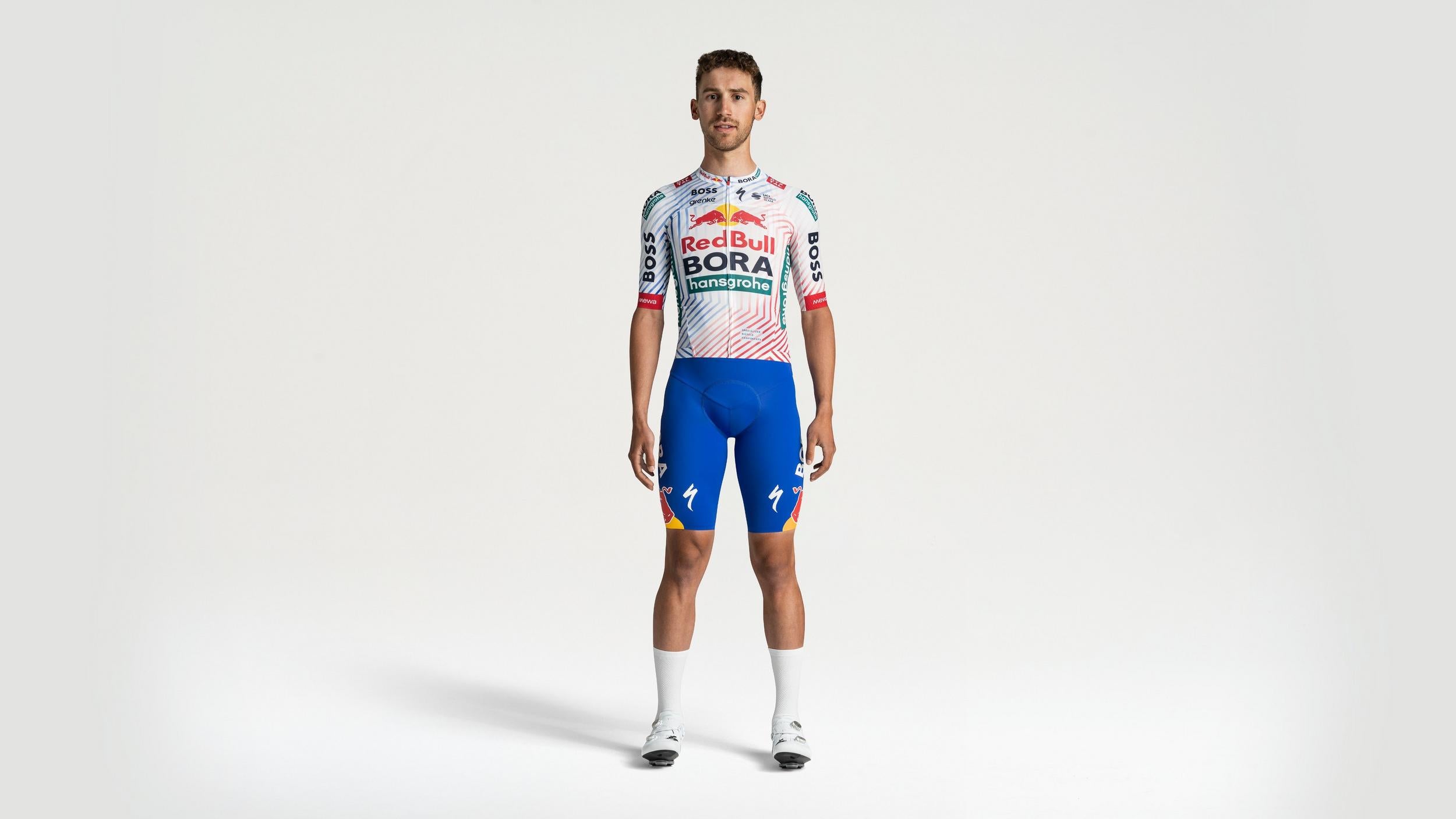 Maillot Red Bull Bora Tdf Ltd Manga Corta Specialized 2025 Men Blanco Tdf