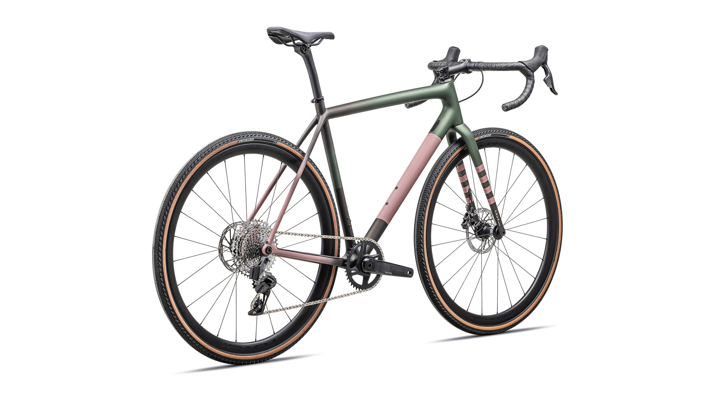 Bicicletas Gravel Crux Expert Specialized 2025 Satin Cypress Metallic/Doppio/Dusky Pink/Champagne #3
