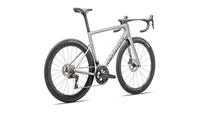 Bicicletas Carretera Tarmac SL8 Pro Ultegra Di2 Specialized 2025 Gloss Liquid Silver/Satin Blue Pearl Over Black Liquid Metal #3