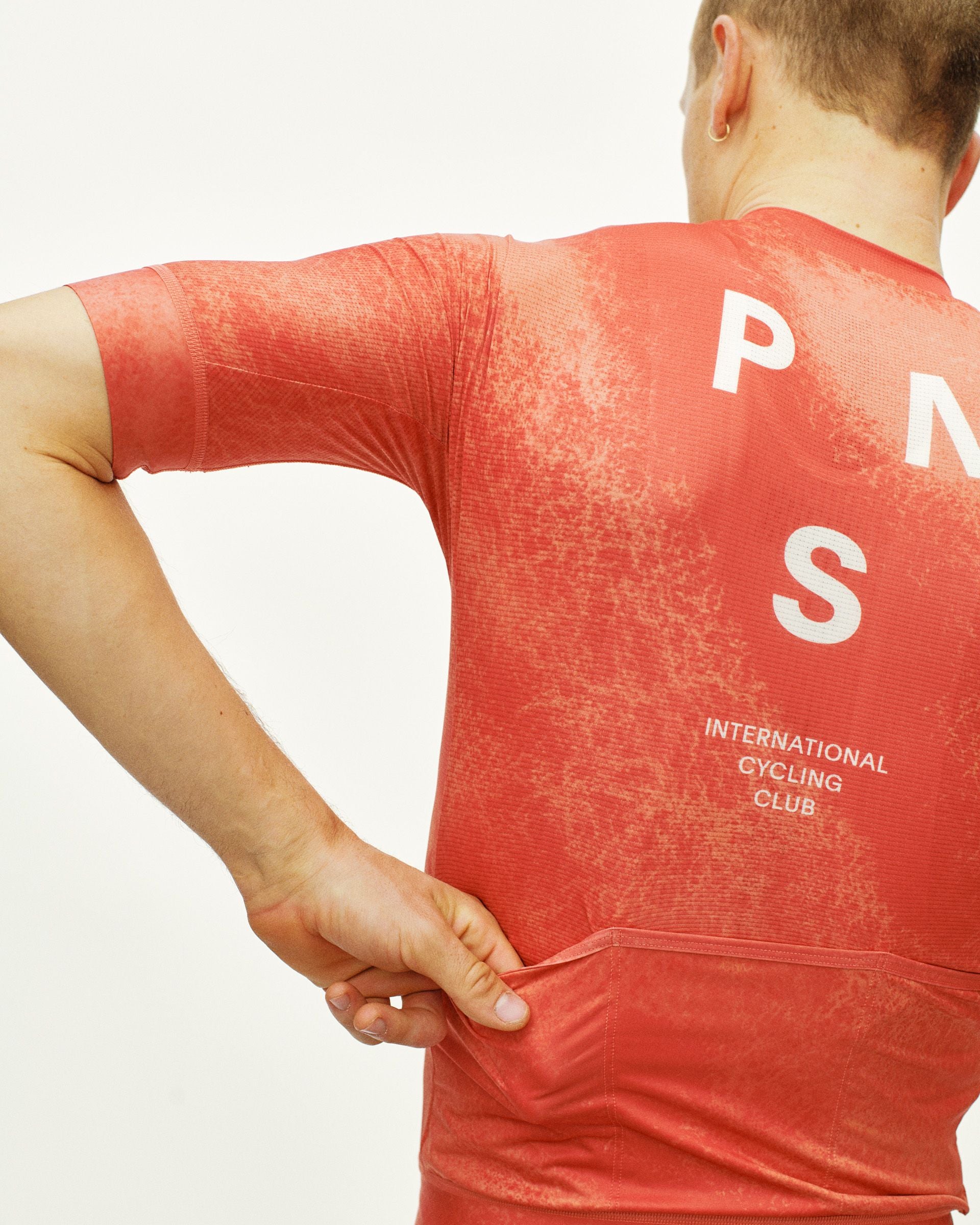 Maillot Manga Corta Pas Normal Studios Mechanism Hombre AOP Hibiscus Orange #7
