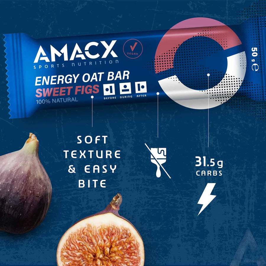 Barritas Energéticas Avena Amacx Energy Oat Bar Higos Dulces Caja 12uds Transparente #3