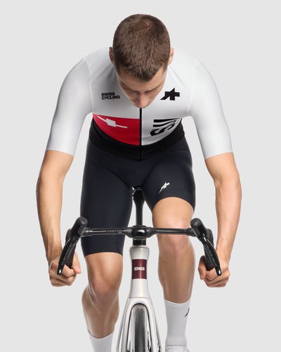 Maillot Manga Corta Assos Mille GT S11 Evo Swiss Cycling Replica Hombre White Series #4