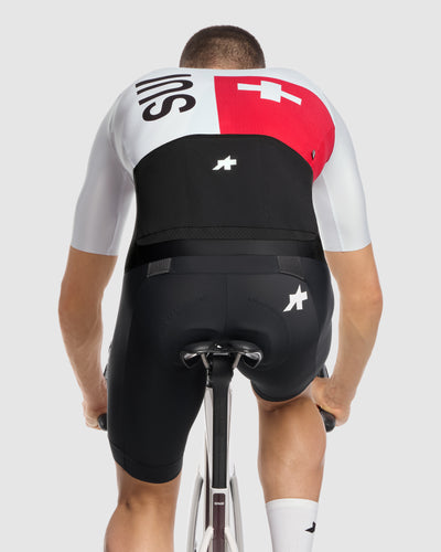 Maillot Manga Corta Assos Mille GT S11 Evo Swiss Cycling Replica Hombre White Series #5