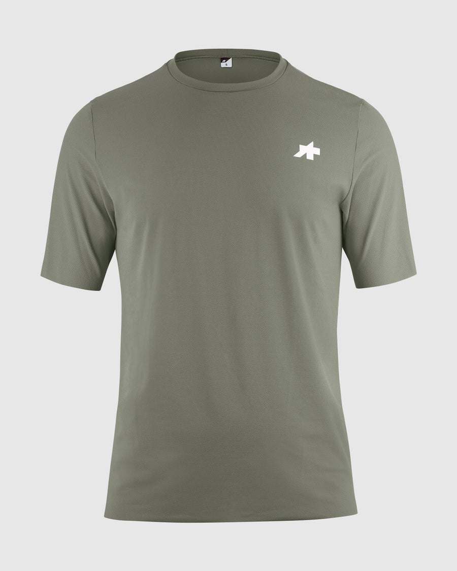 Camiseta Manga Corta Assos Tactical T5 Post Ride Hombre Edge Green