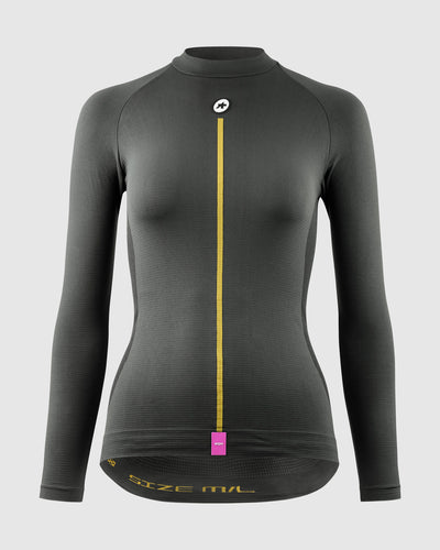 Assos P1 Camiseta Interior Manga Larga Primavera/Otoño Mujer Anthracite Grey