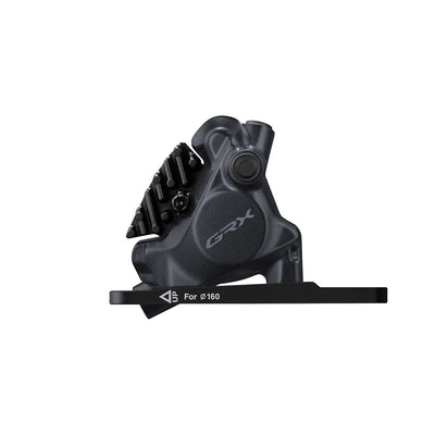 Pinza Freno Disco Hidráulico Shimano GRX BR-RX410-F 2 Pistones Flat Mount Delantera Negro