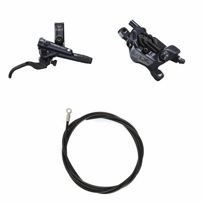 Kit Freno Disco Hidráulico Shimano SLX BR-M7120/BL-M7100 Trasero/Derecho Resina Aletas Sin Adaptador Latiguillo 1700mm Negro #2