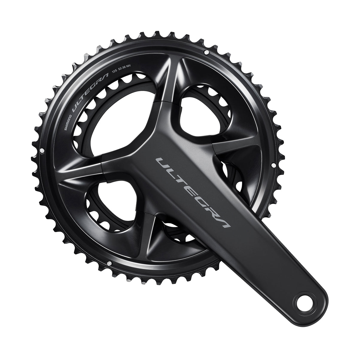 Juego Bielas/Platos Shimano Ultegra FC-R8100 Hollowtech II 52/36d 12v Sin Cazoletas Negro