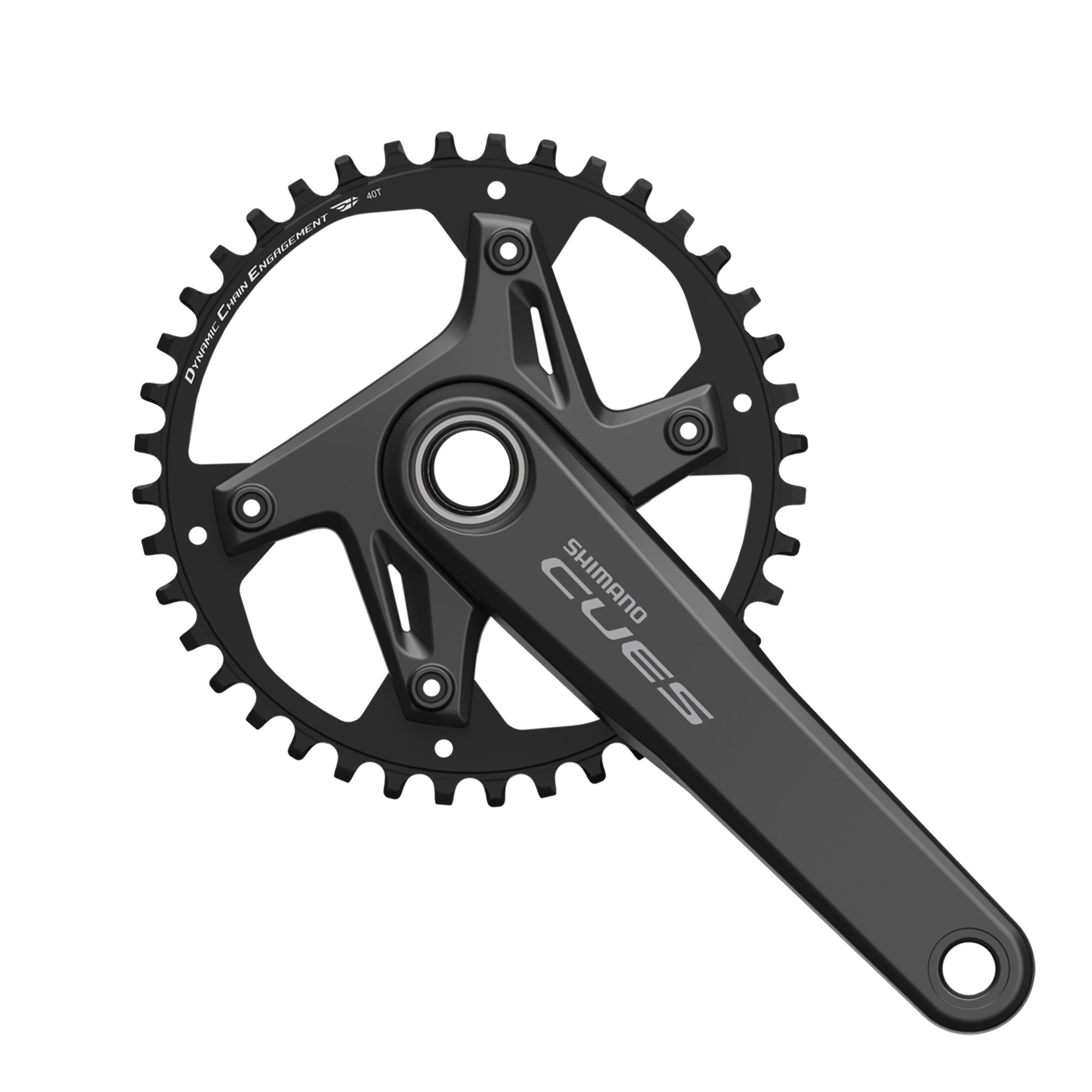 Juego Bielas/Plato Shimano Cues FC-U6030-1 40d 9/10/11v Sin Cazoletas Negro