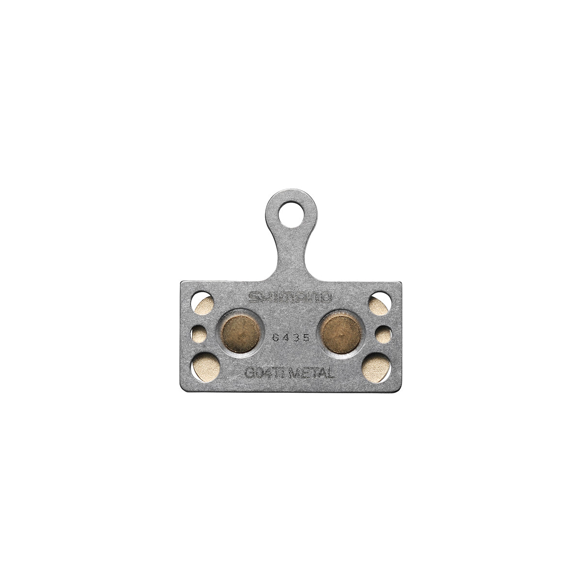 Pastillas Freno Disco Shimano BP-G04TI-MX Titanio Sin Aletas 1 Par Gris