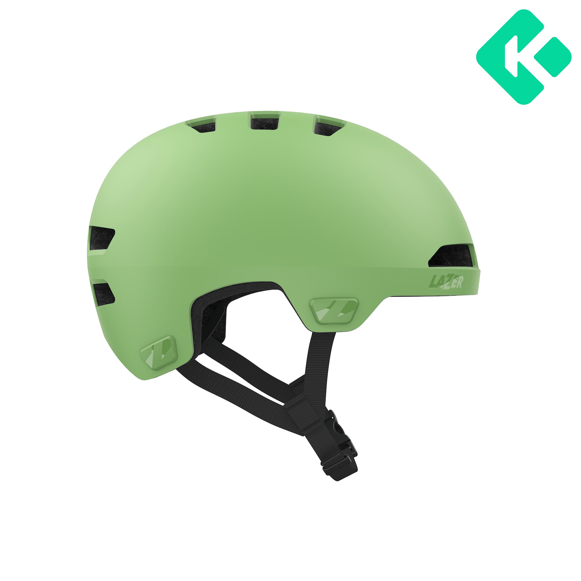 Casco Lazer MazeJR KC CE-CPSC-ASTM Niño +STKR Matte Lime