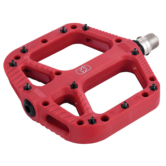 Pedales Plataforma Nailon Oxford Loam 20 Rojo