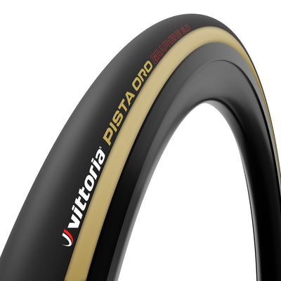 Cubierta Vittoria Pista Oro Tubular G2 Crema/Negro