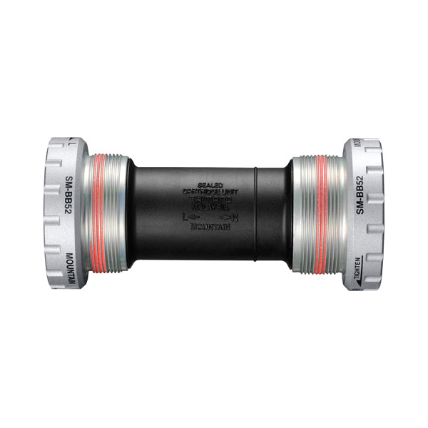 Eje Pedalier Shimano SM-BB52 Hollowtech II BSA Rosca Negro/Plata