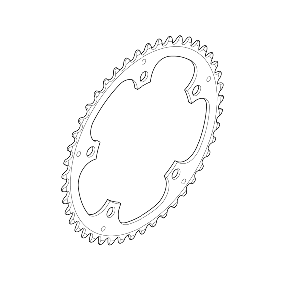 Plato Shimano Alfine FC-S501/FC-S500 Negro