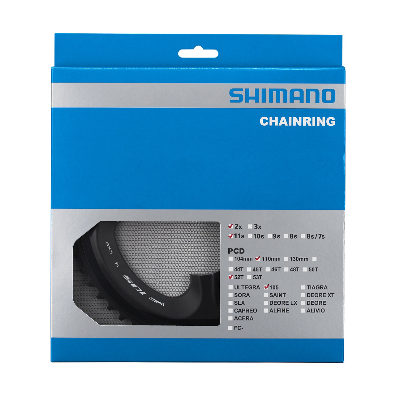 Plato Exterior Shimano 105 FC-R7000 52d 11v Negro #2