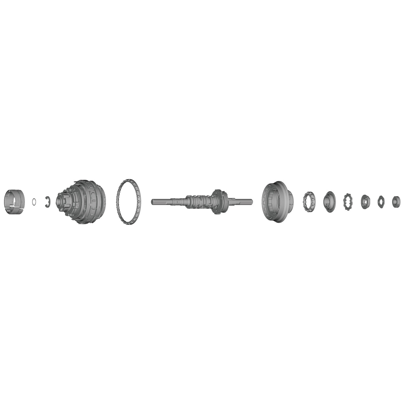 Conjunto Interno Shimano SG-C7002-5CD Plata #2