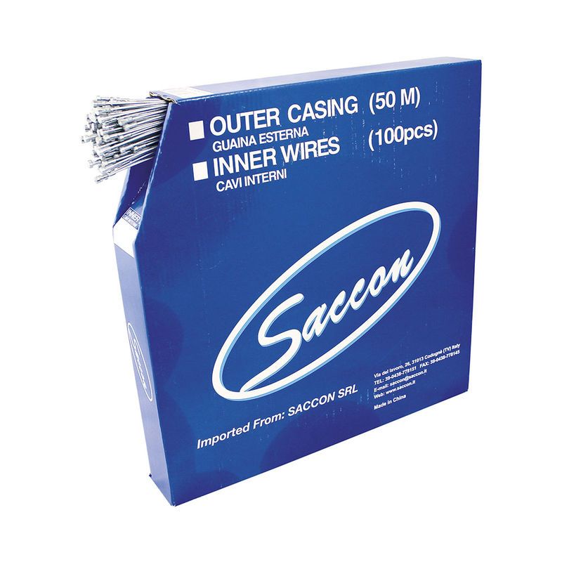 Cables Freno Acero Galvanizado Tope Pera 1.5/1800mm Carretera Gris