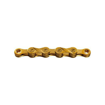 Cadena KMC X-9 Ti-N 114 Eslabones 9v Oro