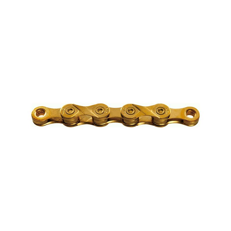 Cadena KMC X-9 Ti-N 114 Eslabones 9v Oro