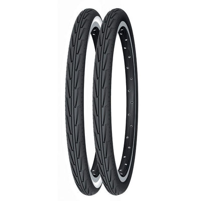 Cubierta Michelin Diabolo City Acces Line 20X1.75 Rigida Blanco/Negro