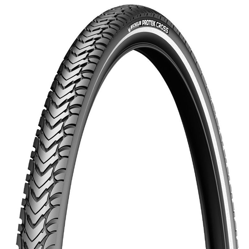 Cubierta Michelin Protek Cross 700x40C Acces Line Rigida Flanco Reflectante Negro