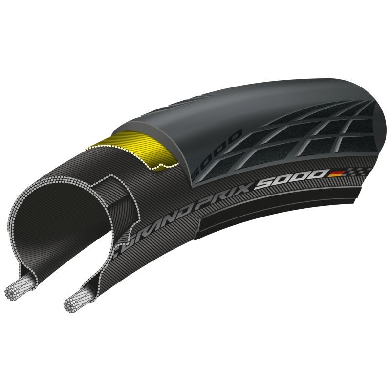 Cubierta Continental Grand Prix 5000 700 Plegable Negro #3