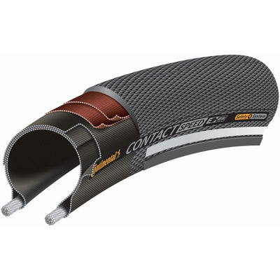 Cubierta Continental Contact Speed 26x1.30 Reflectante Negro