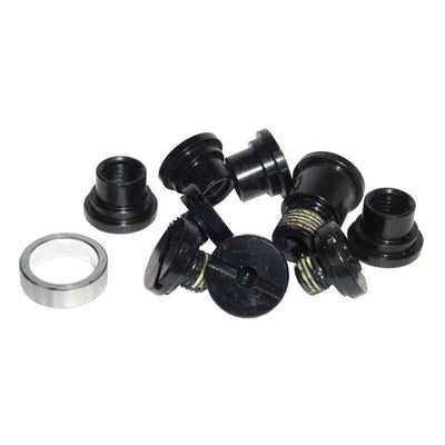 Kit 5 Tornillos Plato Macho/Hembra Super Record/Record/Chorus Negro