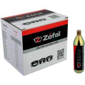 Caja 20 Cartuchos Aire Zefal CO2 25g Rosca