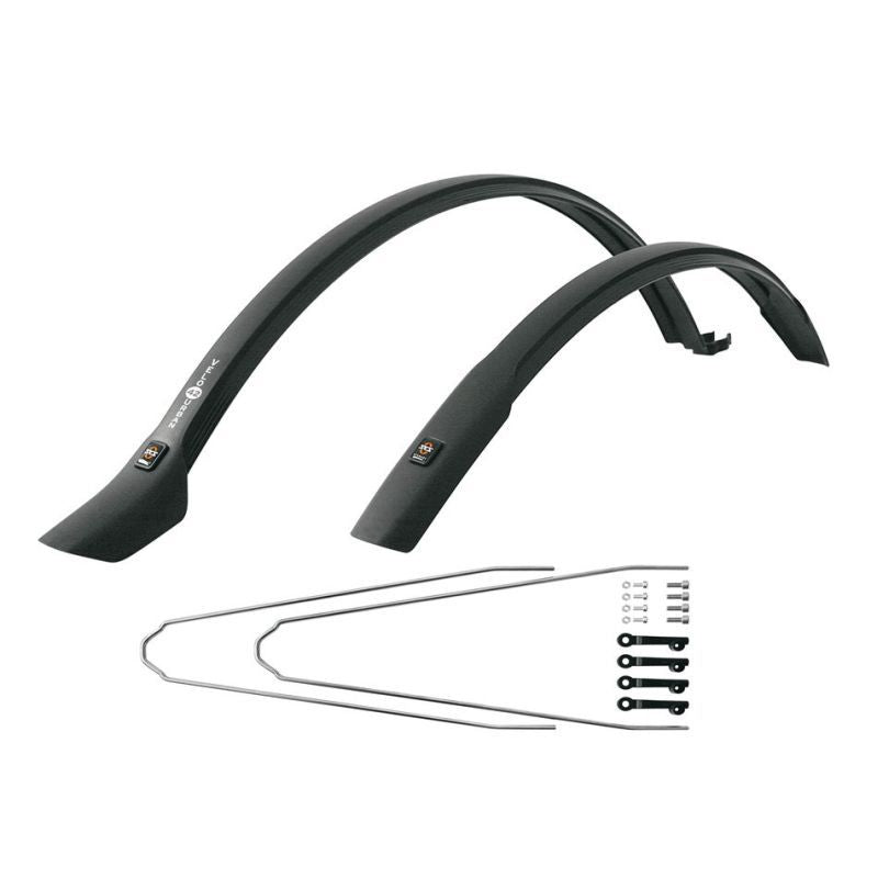 Pack Guardabarros/Vainas Delantero/Trasero SKS 42 Urban Bike 28" Negro