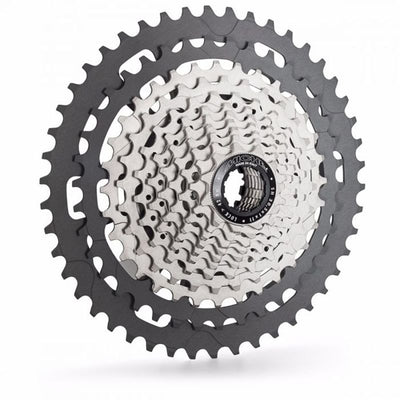 Casete Miche XM 11v Shimano Aluminio Gris/Plata
