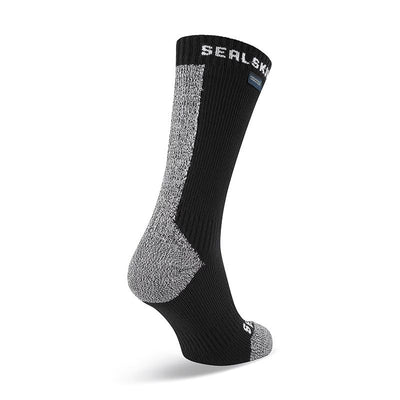 Calcetines Sealskinz Briston All Weather Impermeables Negro/Amarillo