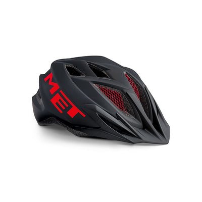 Crackerjack Casco Met Junior Negro/Rojo Mate