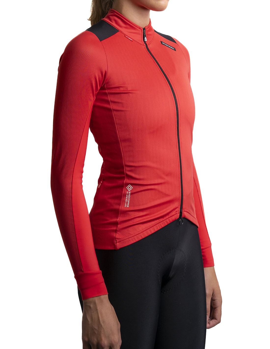 Etxeondo Chaqueta Dena Fem Gore-Tex Windstopper Rojo Sandia/Negro #3