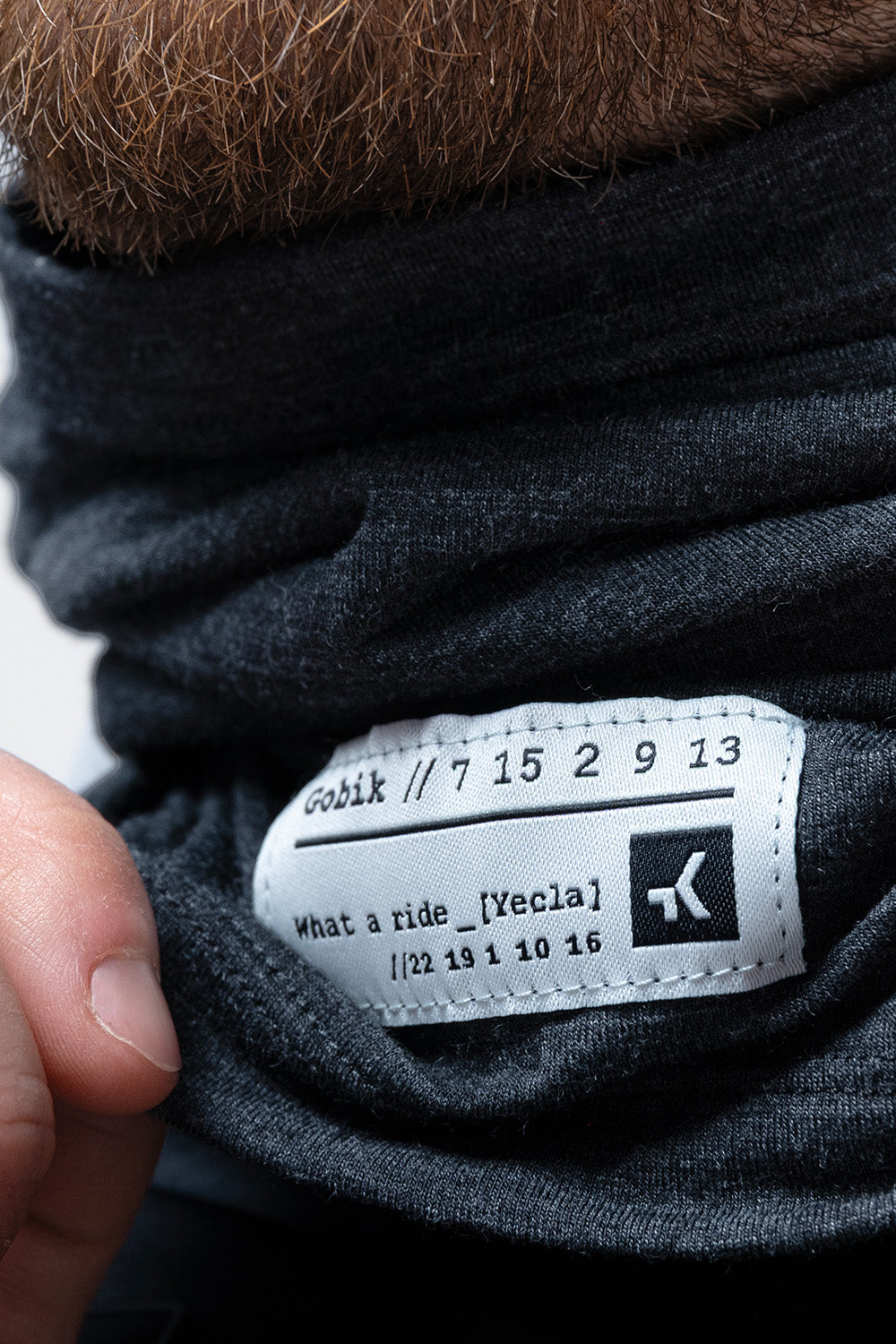 Bandana Merino Moonbah Solid Gobik Unisex Graphite #2